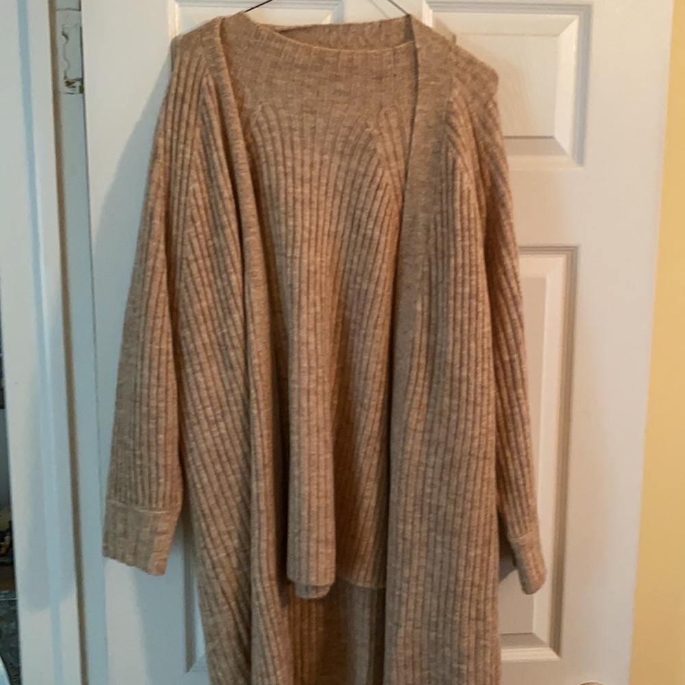 Mango Tan Ribbed Sweater Set - Picture 5 of 5